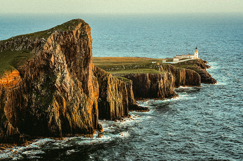 Best Isle of Skye Wedding Videographer filming landscape