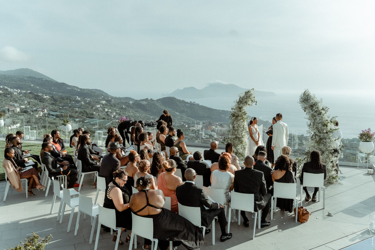 Wedding Ceremony at Villa Eliana Sorrento, one of the Best Luxury Wedding Venues on the Amalfi Coast
