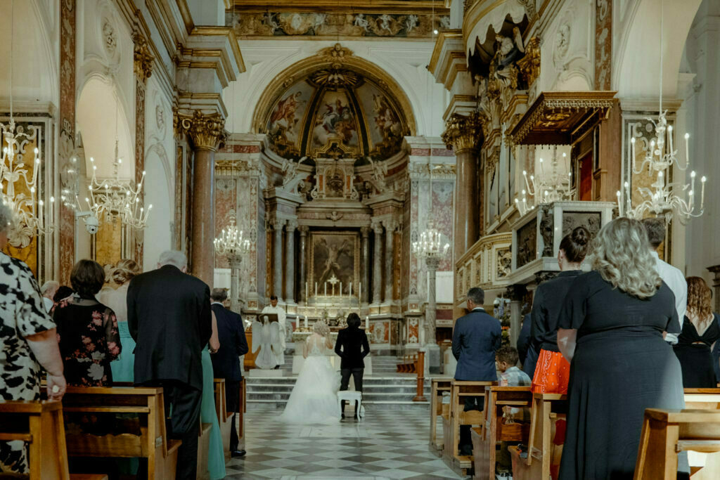 Wedding ceremony in the Amalfi Duomo
