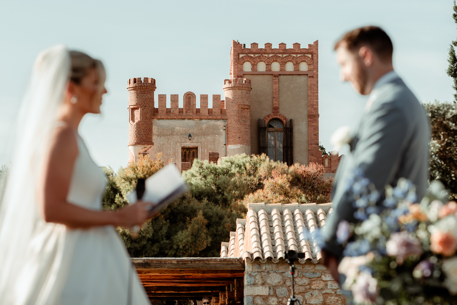 Destination Wedding Ceremony in Pyrgos Melissourgou filmed by an Athens Wedding Videographer