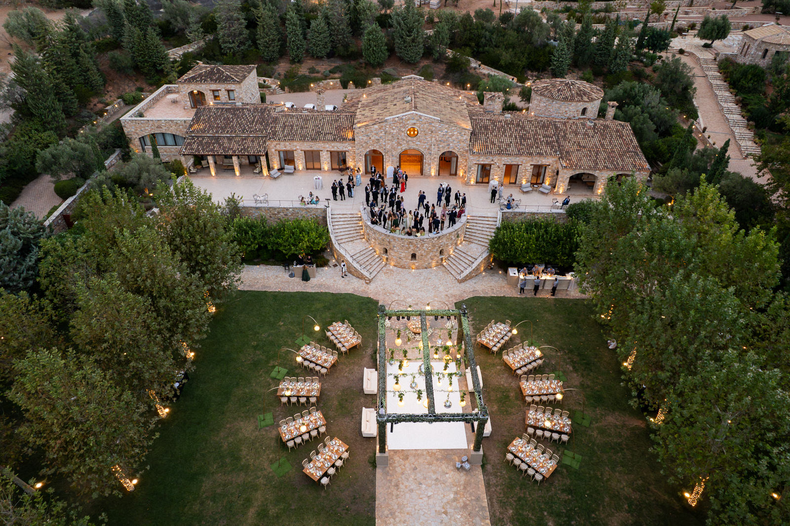 Destination Wedding at Pyrgos Petreza filmed by an Athens Wedding Videographer