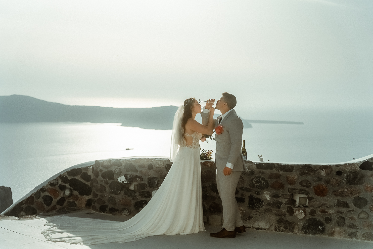 Kapari Natural Resort Intimate Wedding in Santorini