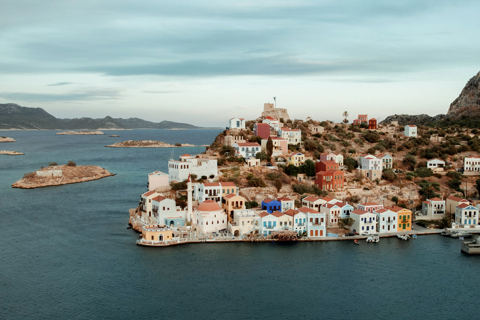 Aerial view of Kastellorizo Greece