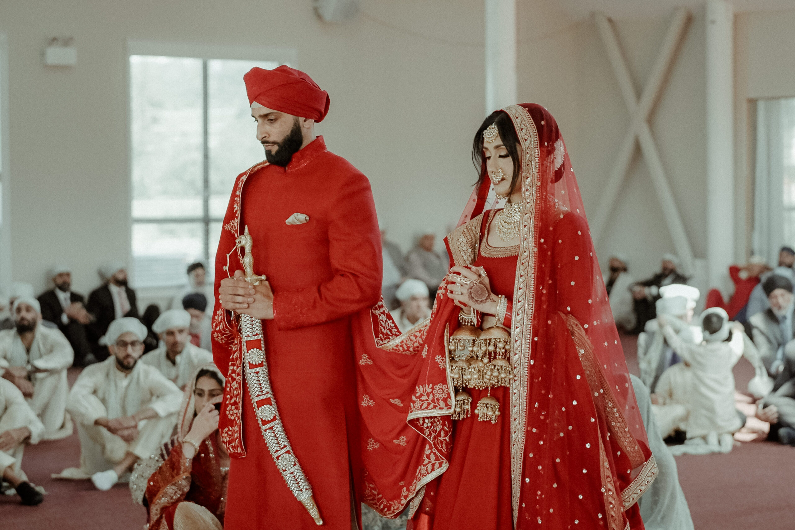 Toronto Wedding Videographer 11 Sikh Wedding ceremony in the Gurdwara Shaheedgarh Sahib in Hamilton Canada, filmed by a Toronto Wedding Videographer