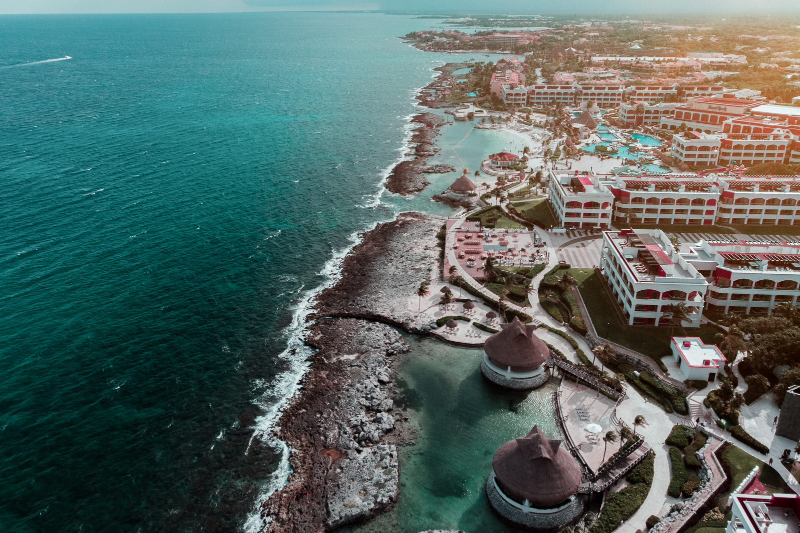 Riviera Maya Mexico aerial picture