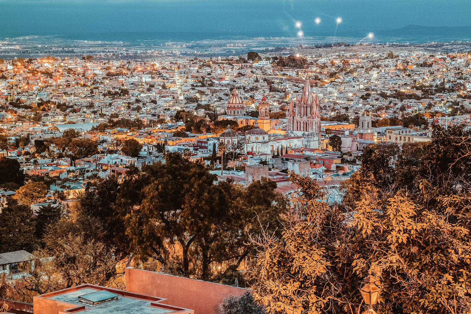 San Miguel de Allende Mexico aerial picture