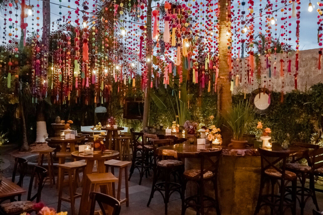 Traditional Mexican setup at the Naef Restaurant in Punta de Mita Mexico