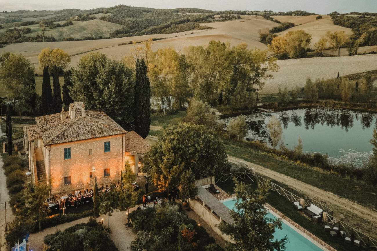 Wedding dinner at Borgo Pignano